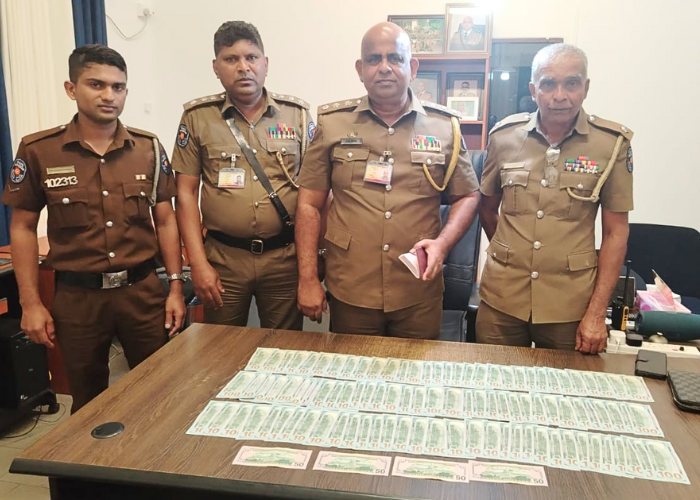 විදේශීය හිමිනමකගේ මුදල් සොරාගත් සැකකරු පොලිස් අත්අඩංගුවට