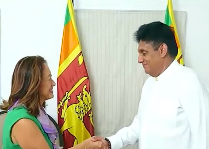 ශ්‍රී ලංකාවේ ඇමරිකා තානාපතිවරිය සහ විපක්ෂ නායක අතර හමුවක් (VIDEO)