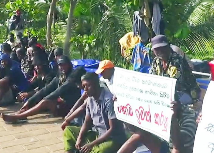 මාදැල් ධීවරයන්ගේ සත්‍යග්‍රහය අද 8වන දිනටත් (VIDEO)