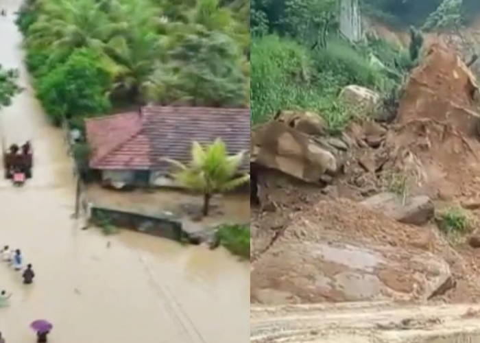 වැස්සෙන් දිස්ත්‍රික්ක 8කට බලපෑම් – අදත් තද වැසි (VIDEO)