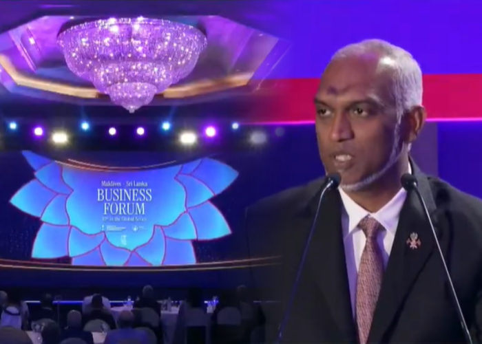 අත්වැල් බැඳගන්න කියන මාලදිවයින් ජනපති (VIDEO)