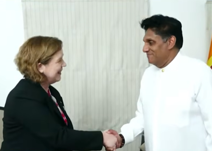 කැනඩා මහ කොමසාරිස්වරිය සජිත් හමුවෙයි (VIDEO)