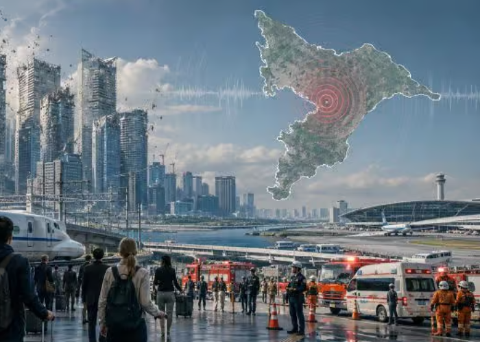 ජපානයේ චිබා ප්‍රාන්තයට ‍රික්ටර් මාපක 5.8 ක ප්‍රබල භූ කම්පනයක්