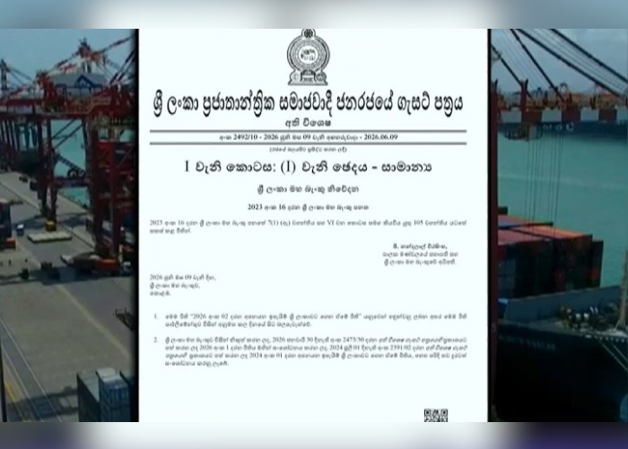 අපනයන ඉපයීම් ශ්‍රී ලංකාවට ගෙන ඒමේ රීති සංශෝධනය කරමින් ගැසට්ටුවක් (VIDEO)