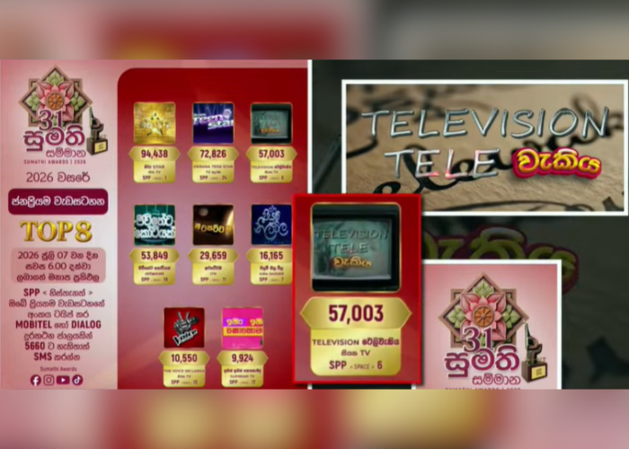ජනතා මනාපයෙන් ඉහළටම එන ඇය සහ ටෙලිවැකිය (VIDEO)